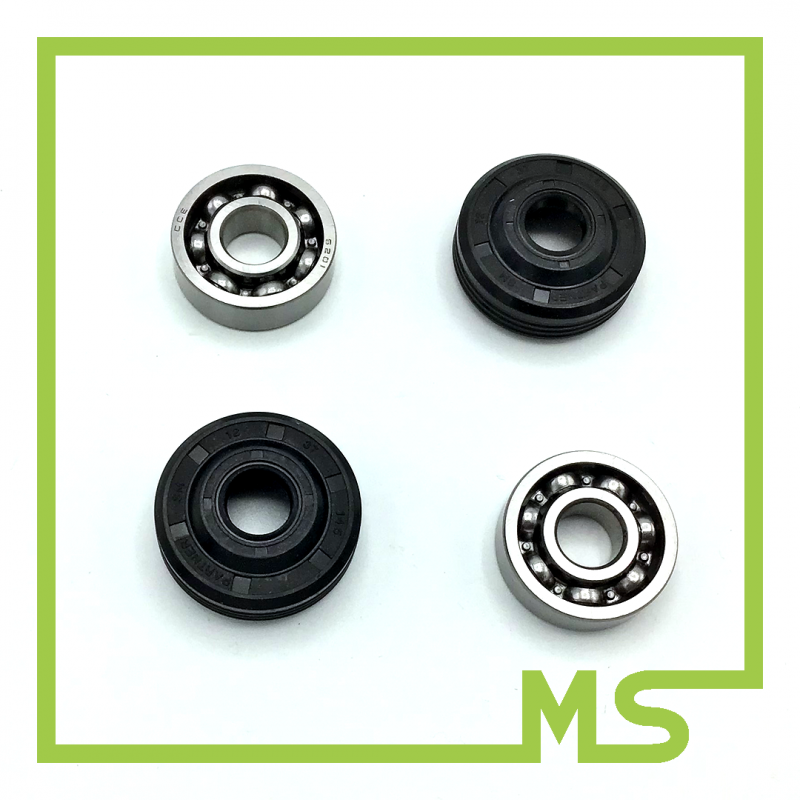 2 x Kurbelwellenlager und Simmerring für Husqvarna 136 137 141 142